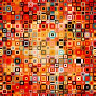 Geometric pattern with square in disco style N2