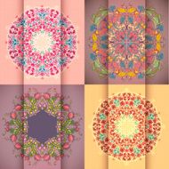 Colorful decorative round background pack N3