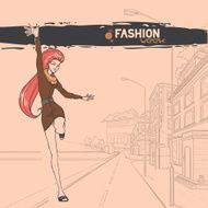 Urban fashion City and people N19