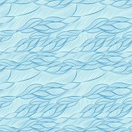 hand-drawn pattern with waves N2