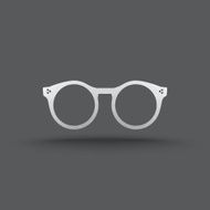 Vector of transparent glasses icon N7