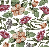 Flowers Vector Beautiful background with a flower ornament N39