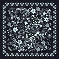 Romantic background of various flowers in retro style N10