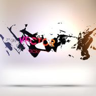 Abstract Ink Blot for Grunge Backgound N346