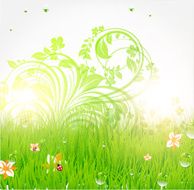 Floral Retro Background for Vintage Design N1579