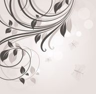 Floral Retro Background for Vintage Design N1580