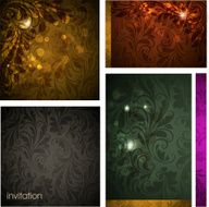Floral Retro Background for Vintage Design N1588