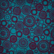 Seamless ornamental blue lace texture with circles