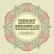Vector Christmas Greeting Card N15