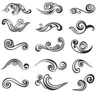 Set vintage floral elements for your design