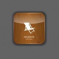 Holidays application icons vector N2