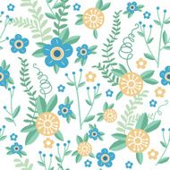 Cute floral seamless pattern background N57