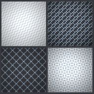 Elegant masculine seamless patterns Vector backgrounds