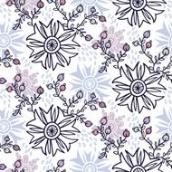 Cute floral seamless pattern background N59