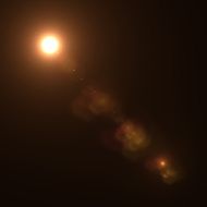 Vector star sun with lens flare N14