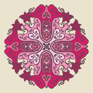 Ornamental round lace pattern N12