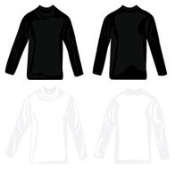 Black and White Long Sleeve Tee Shirts