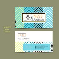 modern vector business card set N2