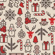 Christmas background seamless tiling Vector illustration N2