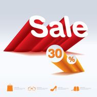 Sale poster with percent discount N10