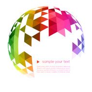 Abstract colorful geometric background N35