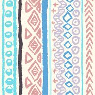 Abstract seamless ethnic pattern hand-painted N16