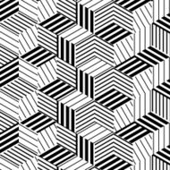 abstract black and white stripe pattern background N31