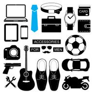 man style infographics elements and icons set for Modern N2