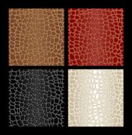 Seamless reptile skin patterns