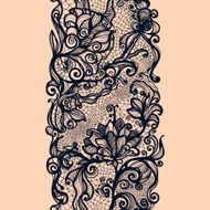 Abstract Lace Ribbon Vertical Seamless Pattern N13