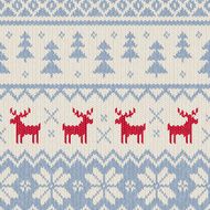 Seamless Knitted Christmas Pattern N7