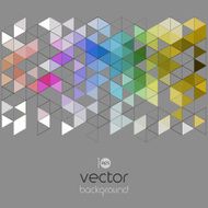 Vector abstract geometric banner with triangle N9