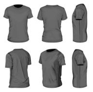 Men&#039;s black short sleeve t-shirt design templates