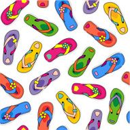 Seamless (repeatable) flip-flops pattern
