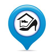 Shoe store map pointer