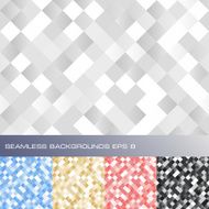 Set of seamless abstract backgrounds