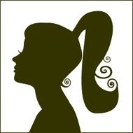 silhouettes of women N16