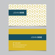 Patterned and solid business card designs