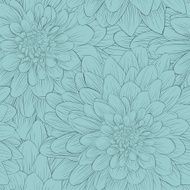 Beautiful seamless background with blue flowers N5