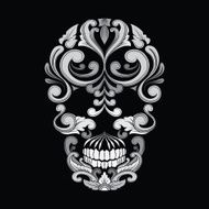 Skull Ornamental Indonesian Style