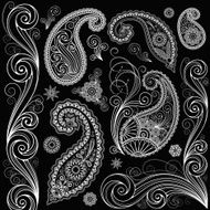 Set of paisley N6