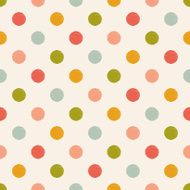 seamless polka dots textile pattern N2