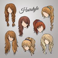 different cartoon hairstyles
