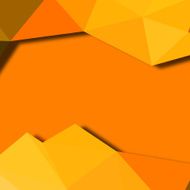 abstract yellow 3D triangle pattern background