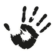 Black Print of hand N6