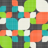 Retro seamless pattern with leaves