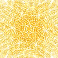 abstract yellow circle retro pattern background