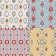 Set of Ikat Seamless Patterns N2