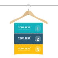 Coat hanger wood like text headers N2