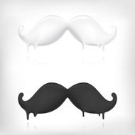 Milk and chocolate mustaches